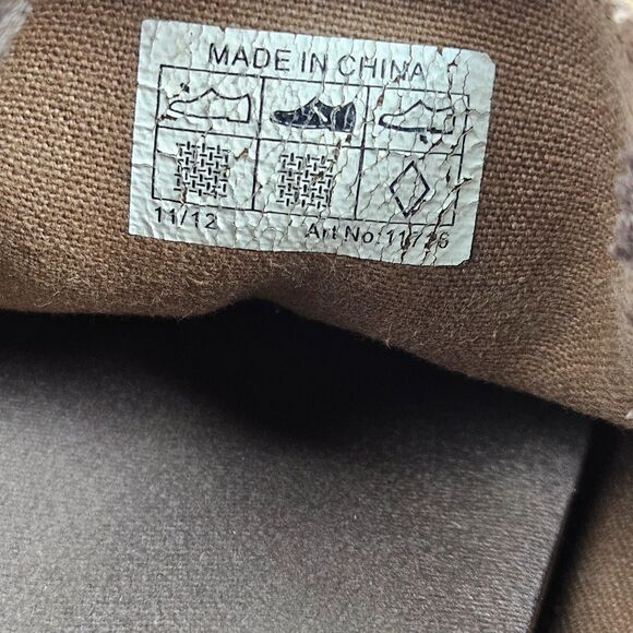 CROCS Santa Cruz Shoes Mens 11 Brown Slip On Canvas Loafer Slippers Casual - Picture 12 of 15